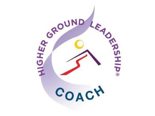 The logo for "Higher Ground Leadership - Coach"