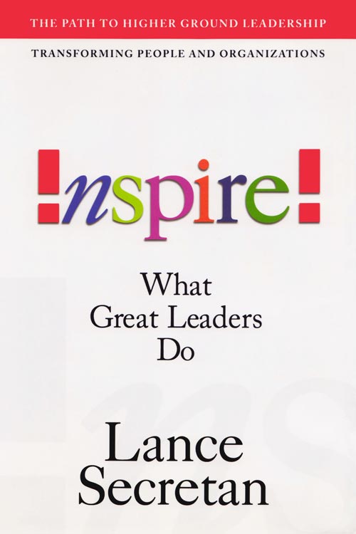 The cover of the book "Inspire! – What Great Leaders Do"